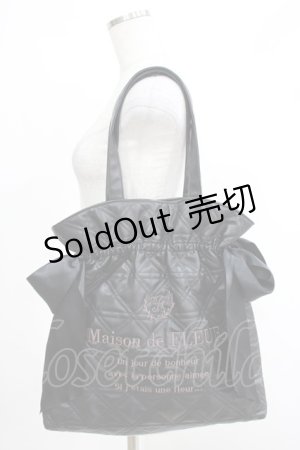 画像: Maison de FLEUR / キルティングダブルリボントートバッグ Free ブラック H-25-05-09-1074-LO-BG-NS-ZH