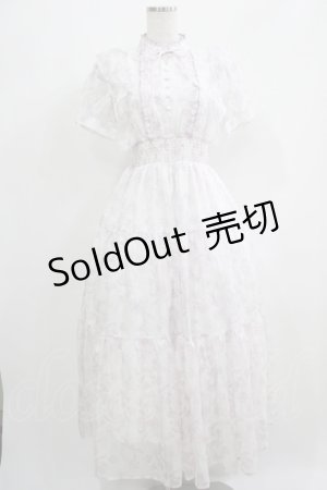 画像: evelyn / ラメフリル花柄ワンピース（ロング） Free ピンク H-25-05-09-1008-LO-OP-NS-ZH