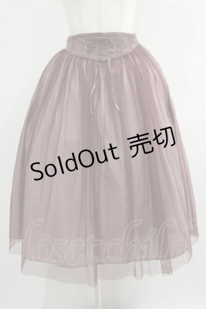 画像: an another angelus / フロントレースアップチュールスカート Free BORDEAUX H-25-05-09-1014-CA-SK-NS-ZH