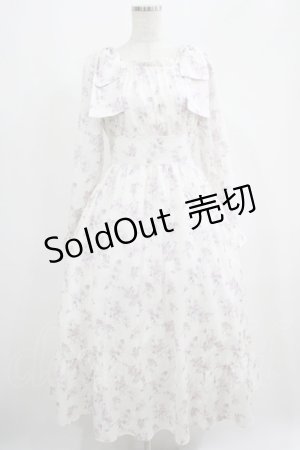画像: evelyn / 肩リボン花柄ワンピース Free ピンク H-25-05-09-1003-LO-OP-NS-ZH