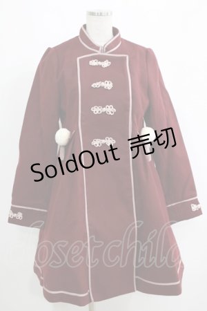 画像: 【SALE】Amavel / チャイナ風コート Free ボルドー H-25-05-09-1022-CA-CO-NS-ZT-C029