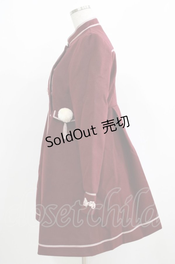 画像2: 【SALE】Amavel / チャイナ風コート Free ボルドー H-25-05-09-1022-CA-CO-NS-ZT-C029 (2)