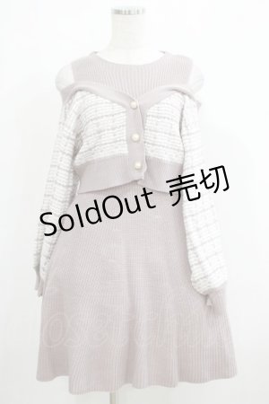 画像: evelyn / ドッキングニットワンピース Free ピンク H-25-05-09-1028-LO-OP-NS-ZH