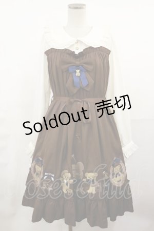 画像: Amavel / Bears Closet スイートAラインワンピース Free ブラウン H-25-05-09-011-CA-OP-NS-ZH