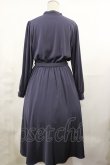 画像2: an another angelus / レース使いスタンドカラーサテンワンピース Free BLUE GRAY H-25-05-09-015-CA-OP-NS-ZH (2)