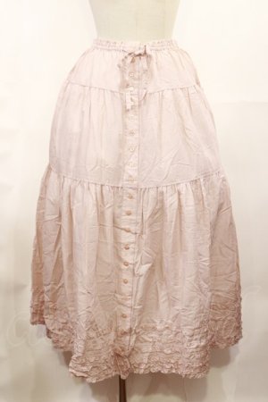 画像: PINK HOUSE / フリル使いティアードスカート F ピンク H-25-05-09-018-LO-SK-YZ-ZH