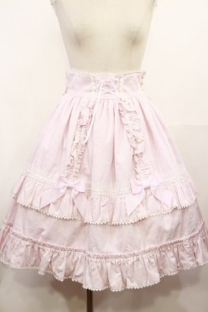 画像: BABY,THE STARS SHINE BRIGHT / Lydiaレースアップスカート Free ピンク H-25-05-09-022-BA-SK-NS-ZH