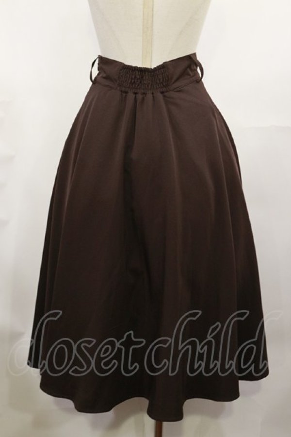 画像2: an another angelus / レリーフ金具ベルト付きフレアースカート Free BROWN H-25-05-09-025-CA-SK-NS-ZH (2)