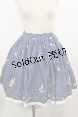 画像: metamorphose / Time lag worldフリルスカート Free ネイビー H-25-05-09-026-ME-SK-NS-ZH