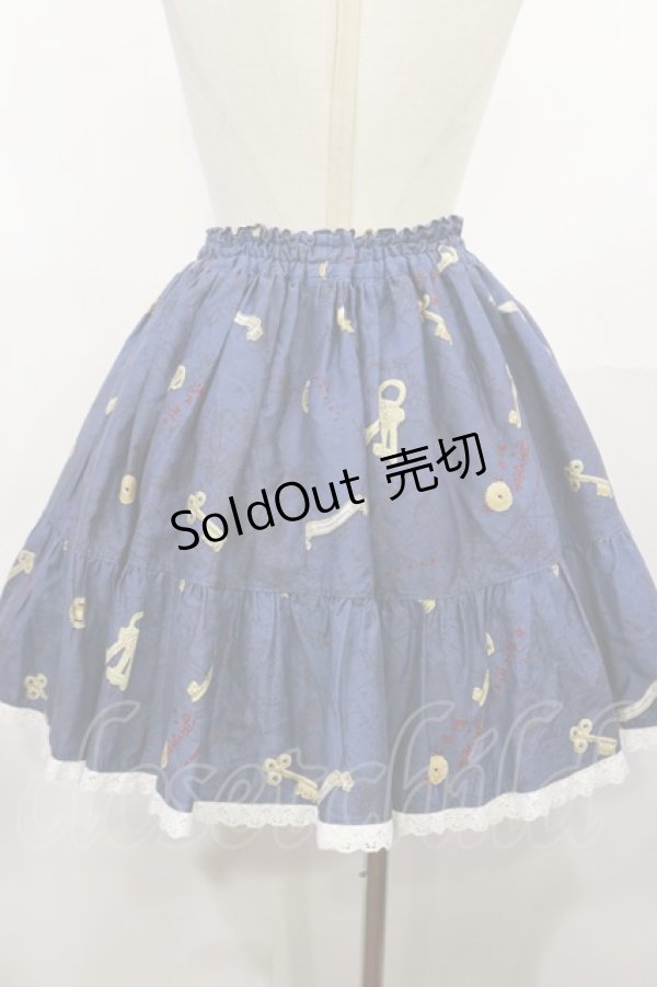 画像2: metamorphose / Time lag worldフリルスカート Free ネイビー H-25-05-09-026-ME-SK-NS-ZH (2)