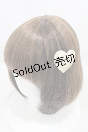 画像: MILK / レザーハートバレッタ  ゴールド H-25-10-03-1028-ML-AC-NS-ZH