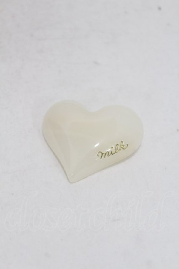 画像2: MILK / ハニーハートバレッタ  アイボリー H-25-05-10-033-ML-AC-NS-ZH (2)