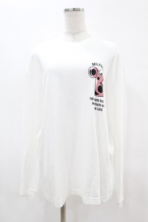 画像: MILKBOY / B LONG SLEEVE TEE  ホワイト H-25-05-10-1050-MB-TO-KB-ZH