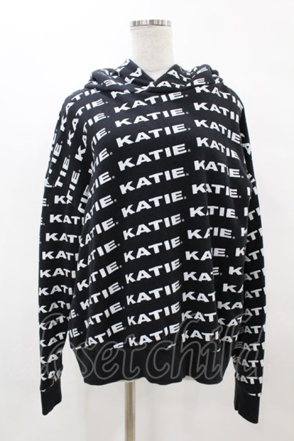 画像1: Katie / KATIE LOGO FAB BIG HOODIE  黒 H-25-05-10-1059-LO-TO-KB-ZH (1)