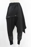 画像2: NieR Clothing / アシメレイヤードパンツ F 黒 H-25-05-10-1009-PU-PA-KB-ZH (2)