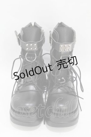 画像: NieR Clothing / 軽量×厚底ブーツ【内側防寒仕様】 EU37 黒 H-25-05-10-1002-PU-SH-KB-ZH