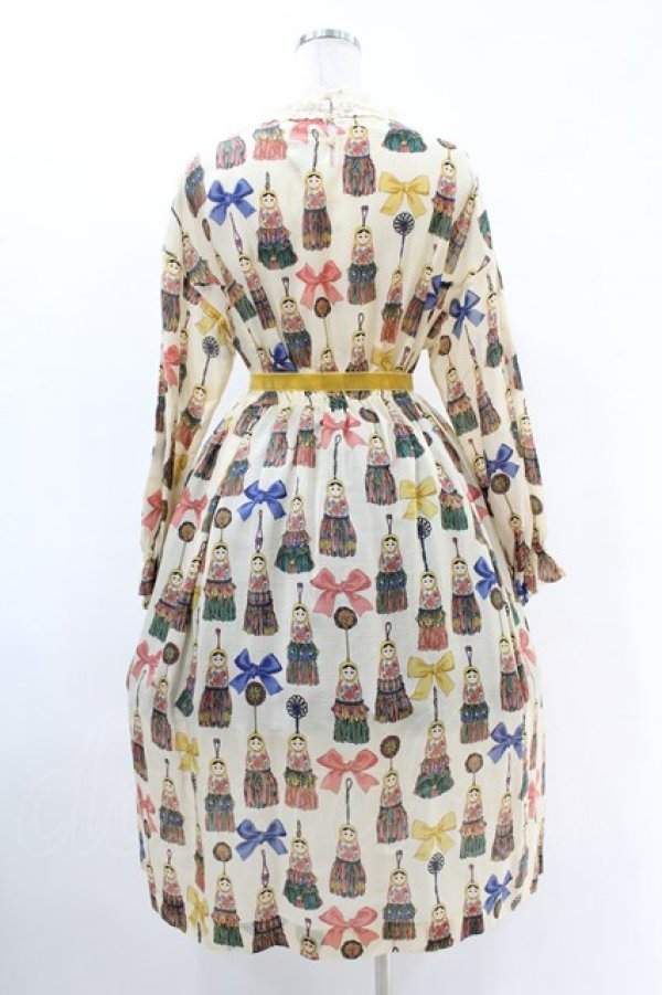 画像2: Jane Marple / Little tassel dollsレースカラードレス  アイボリー H-25-05-10-1019-JM-OP-KB-ZH (2)