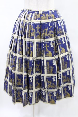 画像: Jane Marple / Royal Stampのタックスカート  ネイビー H-25-05-10-006-JM-SK-KB-ZH