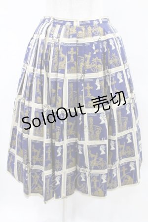 画像: Jane Marple / Royal Stampのタックスカート  ネイビー H-25-05-10-006-JM-SK-KB-ZH