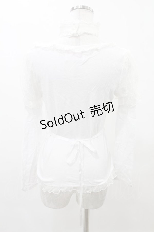 画像3: FRILL / チョーカー風ホルターカットソー  白 H-25-05-10-012-HN-TO-KB-ZH (3)