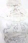 画像4: FRILL / チョーカー風ホルターカットソー  白 H-25-05-10-012-HN-TO-KB-ZH (4)