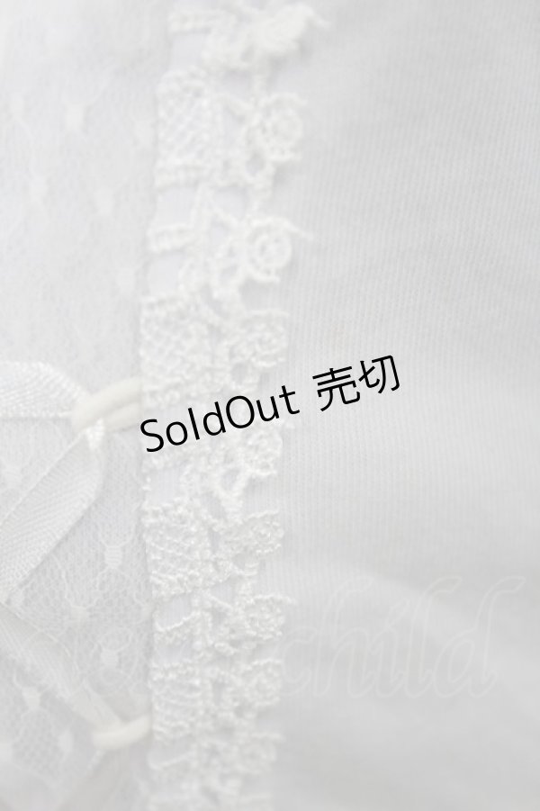 画像4: FRILL / 刺繍カットソーボレロ  白 H-25-05-10-013-HN-TO-KB-ZH (4)