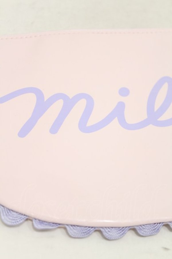 画像3: MILK / ラウンドポーチ  ピンク H-25-05-10-022-ML-ZA-KB-ZH (3)