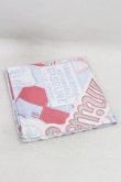 画像1: MILK / Patch girlスカーフ  サックスベース×ビビットピンク H-25-05-10-027-ML-ZA-KB-ZH (1)