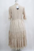 画像3: an another angelus / レース使いティアードロングワンピース Free L/BEIGE H-25-05-12-029-CA-OP-NS-ZH (3)