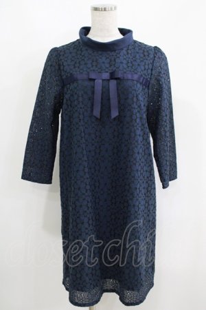画像: an another angelus / フラワーレースワンピース Free NAVY H-25-05-12-031-CA-OP-NS-ZH