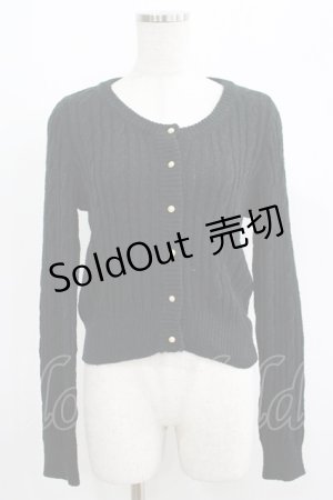 画像: Ank Rouge / ニットカーディガン M ブラック H-25-05-12-033-CA-TO-NS-ZH