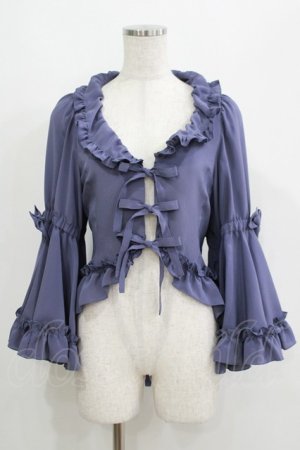 画像: metamorphose / フリル姫袖ボレロ サイズ1 ブルーグレー H-25-05-12-036-ME-TO-NS-ZH
