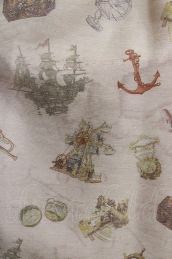 画像4: ALICE and the PIRATES / Little dreaming sailor〜屋根裏部屋のちいさな冒険〜柄ジャンパースカートI Free ボルドー H-25-05-12-004-PA-OP-NS-ZH (4)