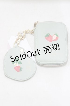 画像: m petit by misako / AMハートミラーツキポーチ  グリーン H-25-05-12-050-LO-ZA-NS-ZH