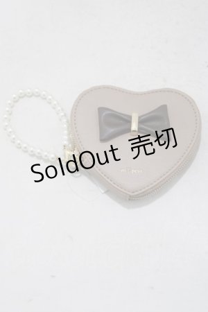 画像: m petit by misako / AMハートガタミニコイン  ブラウン H-25-05-12-057-LO-ZA-NS-ZH