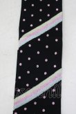 画像2: Angelic Pretty / マシュマロボーダーオーバーニー  ブラック H-25-05-12-058-AP-ZA-NS-ZH (2)