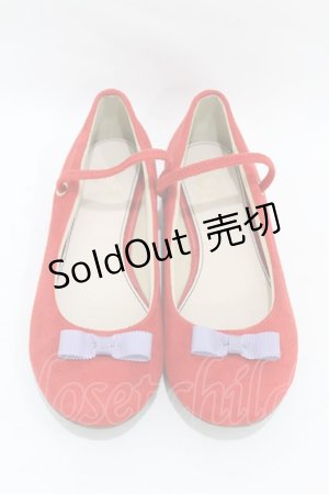 画像: あしながおじさん / リボンストラップシューズ 23.0 赤 H-25-05-12-1004-PU-SH-KB-ZH
