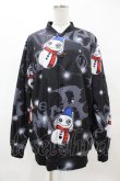 画像1: NieR Clothing / 雪だるまジャケット  黒 H-25-05-12-1038-PU-JA-KB-ZH (1)