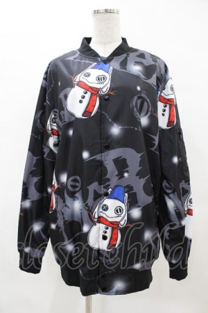 画像: NieR Clothing / 雪だるまジャケット  黒 H-25-05-12-1038-PU-JA-KB-ZH