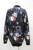画像2: NieR Clothing / 雪だるまジャケット  黒 H-25-05-12-1038-PU-JA-KB-ZH (2)