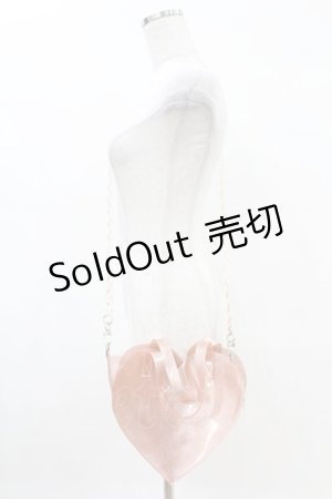 画像: MILK / GLITTERハートBAG  ピンク H-25-05-12-1005-ML-BG-KB-ZH