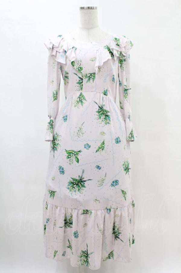 画像1: MILK / Lily bell long Dress  ベビーピンク H-25-05-12-1019-ML-OP-KB-ZH (1)