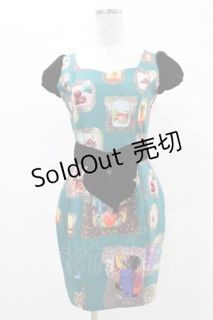 画像: pays des fees  / キメラベルベットワンピース  グリーン H-25-05-12-1025-PU-OP-NS-ZH