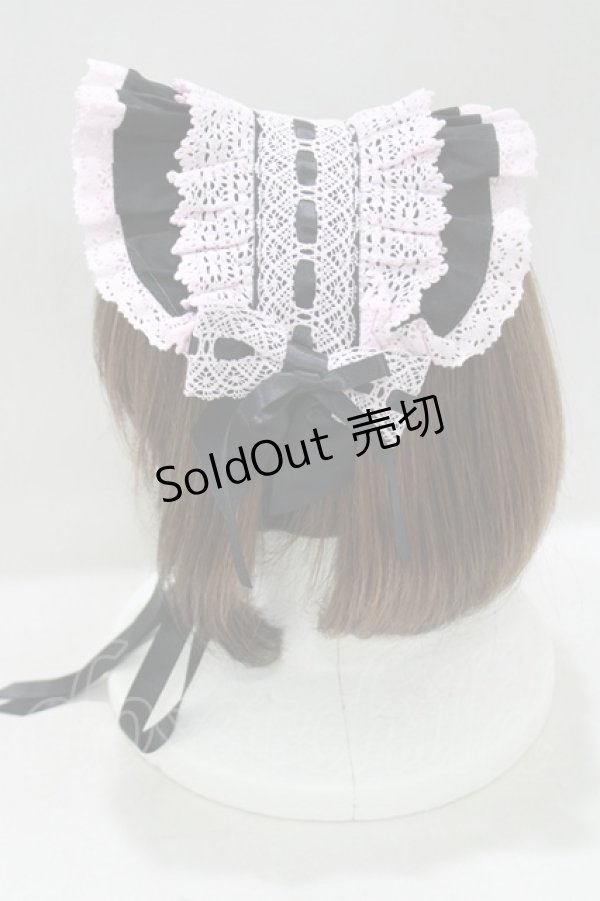 画像2: BABY,THE STARS SHINE BRIGHT / mary・marryヘッドドレス  ブラック/ピンク H-25-05-12-068-BA-AC-NS-ZH (2)