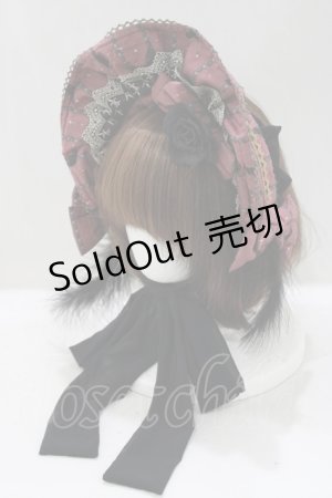 画像: metamorphose / Dark night guardianハーフボンネット  ボルドー H-25-05-12-072-ME-AC-NS-ZH