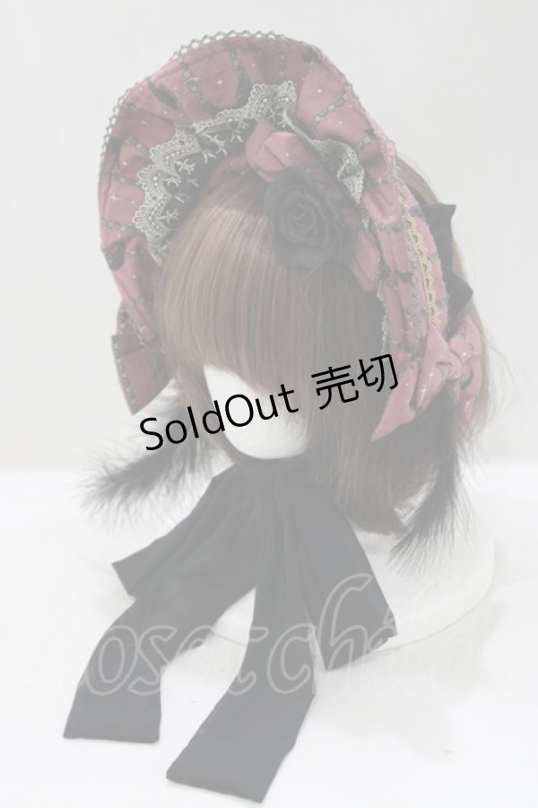 画像1: metamorphose / Dark night guardianハーフボンネット  ボルドー H-25-05-12-072-ME-AC-NS-ZH (1)