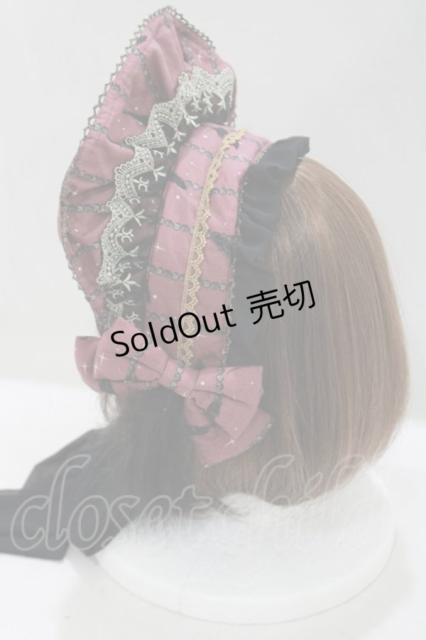 画像2: metamorphose / Dark night guardianハーフボンネット  ボルドー H-25-05-12-072-ME-AC-NS-ZH (2)