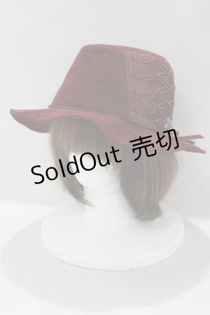 画像: axes femme / 別珍ハット  ボルドー H-25-05-12-073-AX-AC-NS-ZH