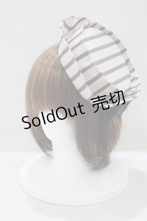 画像: Victorian maiden / レジメンタルリボンドレスハット  グレージュ H-25-05-12-077-CL-AC-NS-ZH