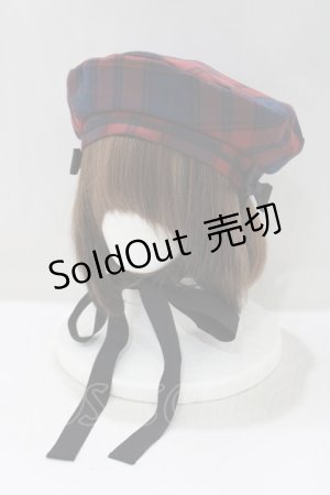 画像: Victorian maiden / ブリティッシュチェックリボンベレー  Cherry H-25-05-12-079-CL-AC-NS-ZH